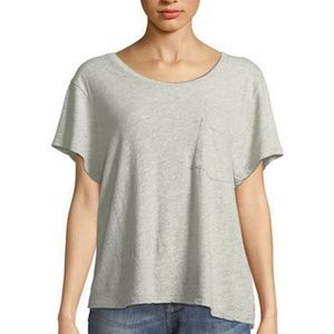 JAMES PERSE Cropped  Boxy Tee WJLR3806CU Grey